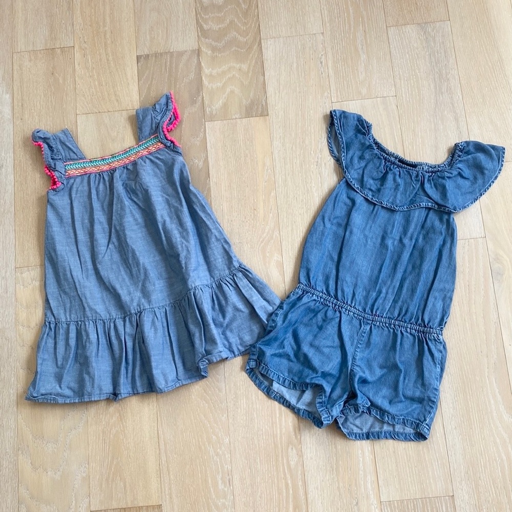 Chambray Romper and Dress